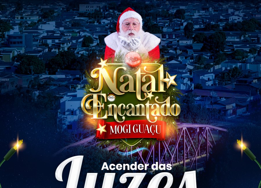 Acender das Luzes acontece no dia 15 de novembro, à noite, na Praça do Recanto
