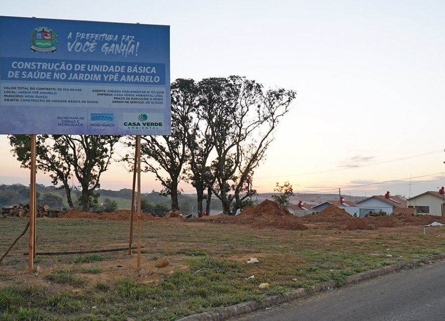 Prefeitura inicia a construção de Unidade Básica de Saúde do Ypê Amarelo