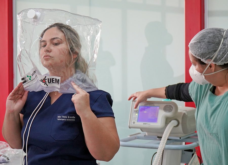 Saúde recebe capacetes de alto fluxo de oxigênio para tratamento de pacientes com Covid-19