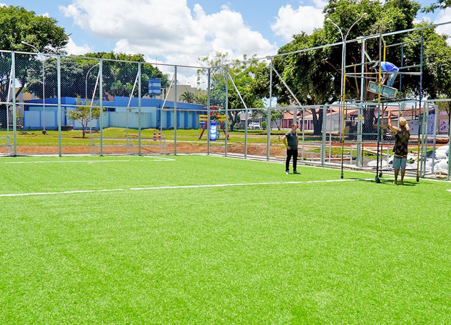 Instalação de Areninha Esportiva do Ypê II entra na reta final e espaço será entregue no dia 4 de fevereiro 