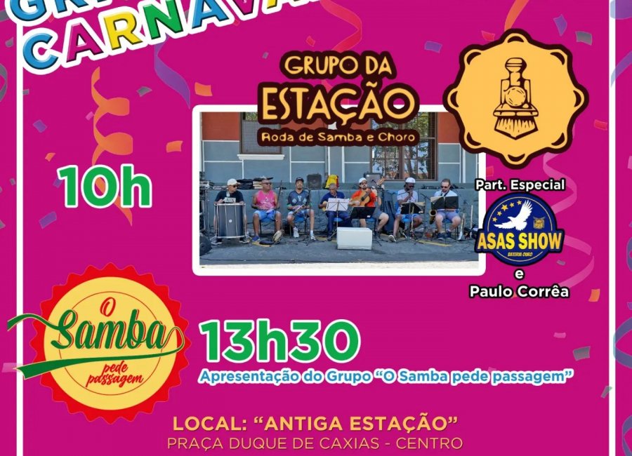 Grito de Carnaval abre programação do Guaçu Folia 2023