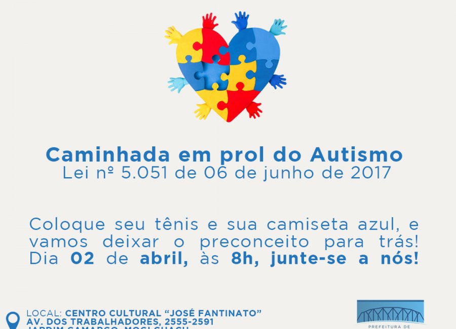 1ª Caminhada pela Conscientização do Autismo de Mogi Guaçu