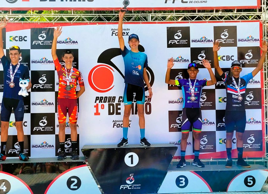Ciclismo conquista cinco pódios na 71ª Prova Ciclística de Indaiatuba