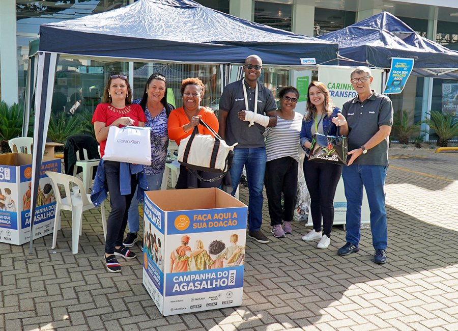 Dia D da Campanha do Agasalho 2023 arrecada 322 kg em doações; coleta continua até julho