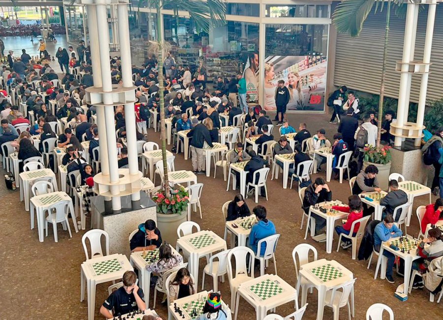 Aberto de Xadrez Clássico é realizado neste final de semana em Mogi Guaçu; último circuito arrecada 651 kg de alimentos