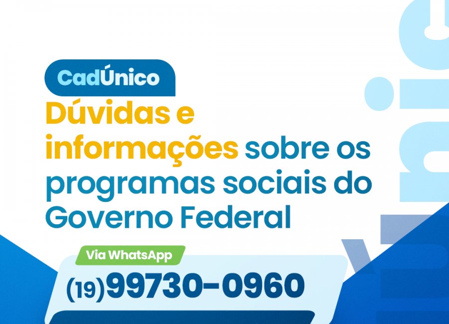 Central do Cadastro Único passa a usar WhatsApp para facilitar atendimentos feitos pelo setor
