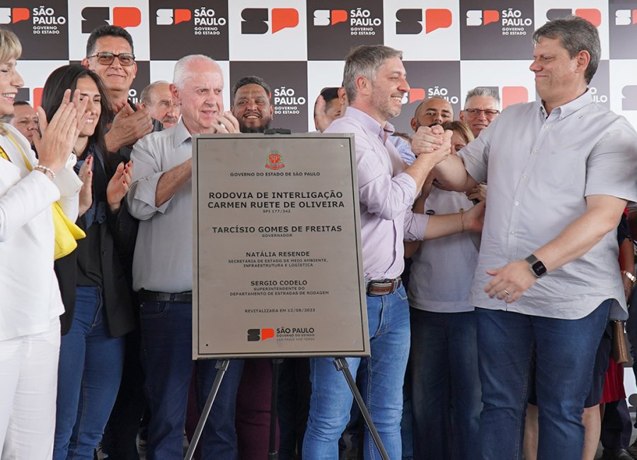 Governador Tarcísio inaugura Rodovia que liga Mogi Guaçu a Itapira e anuncia novos investimentos para a cidade