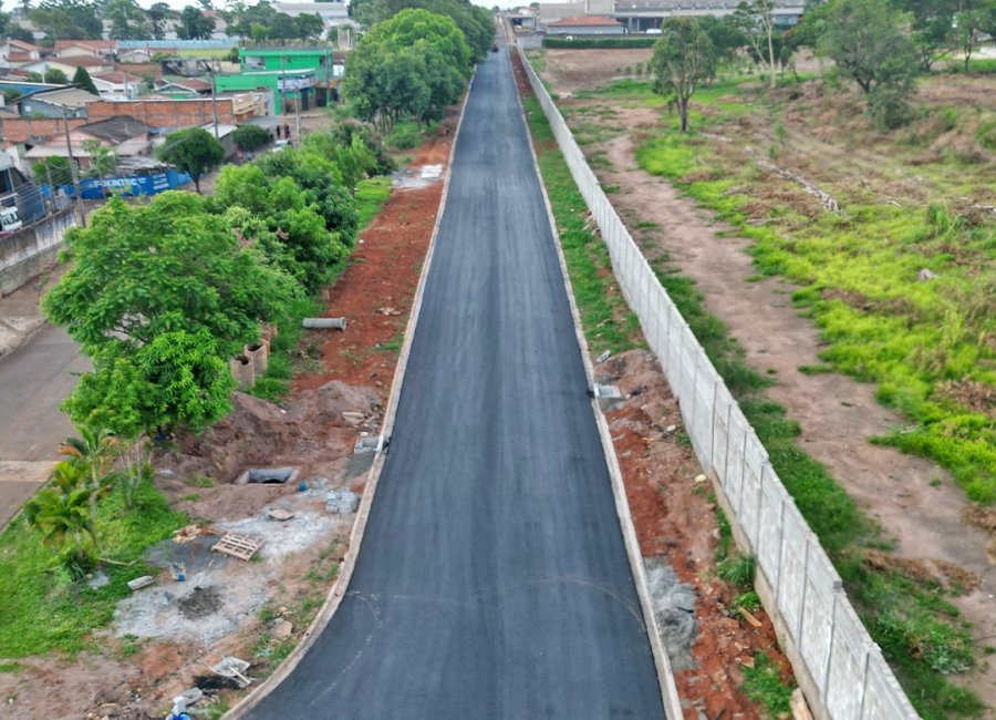 Prefeitura conclui infraestrutura asfáltica da Avenida Honório Orlando Martini