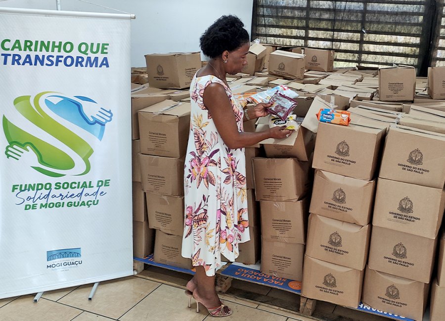 Fundo Social recebe doação de 750 cestas básicas destinadas às famílias carentes de Mogi Guaçu 