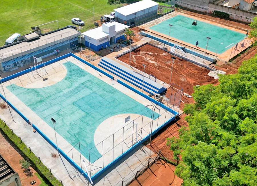 Revitalização do Centro Esportivo do AICA entra na fase de conclusão