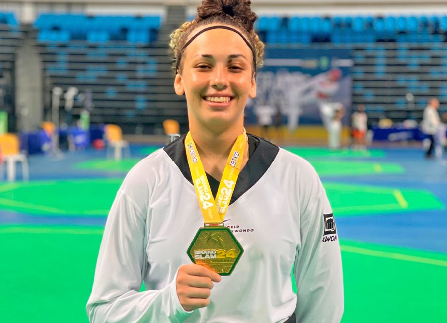 Guaçuana é campeã do Grand Slam de Taekwondo e conquista vaga para a seleção brasileira da modalidade