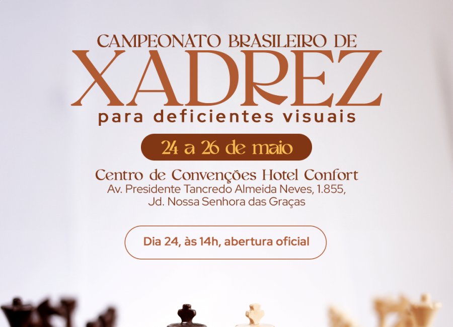 Esporte promove Campeonatos de Xadrez para deficiente visual e de Judô para autista