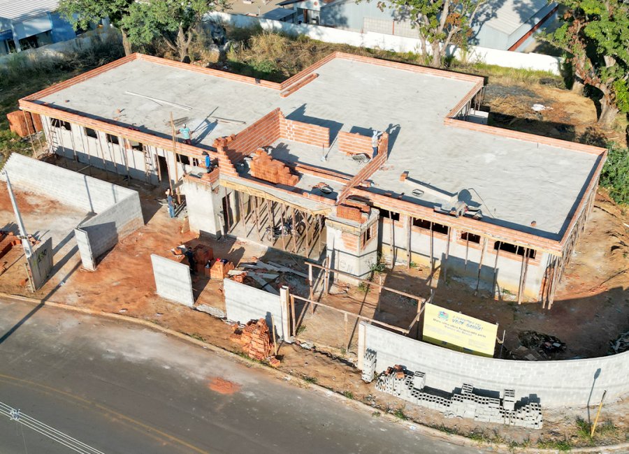 UBS do Ypê Amarelo: construção avança e instalação de telhado é próxima etapa