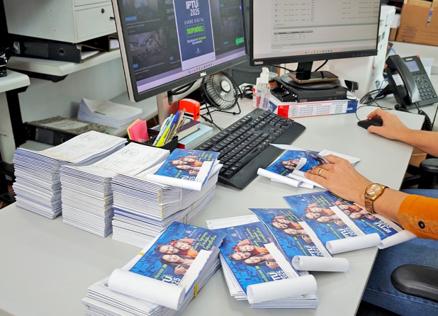 Carnês físicos do IPTU começam a ser distribuídos pelos Correios na próxima semana; Refis 2025 está descartado 