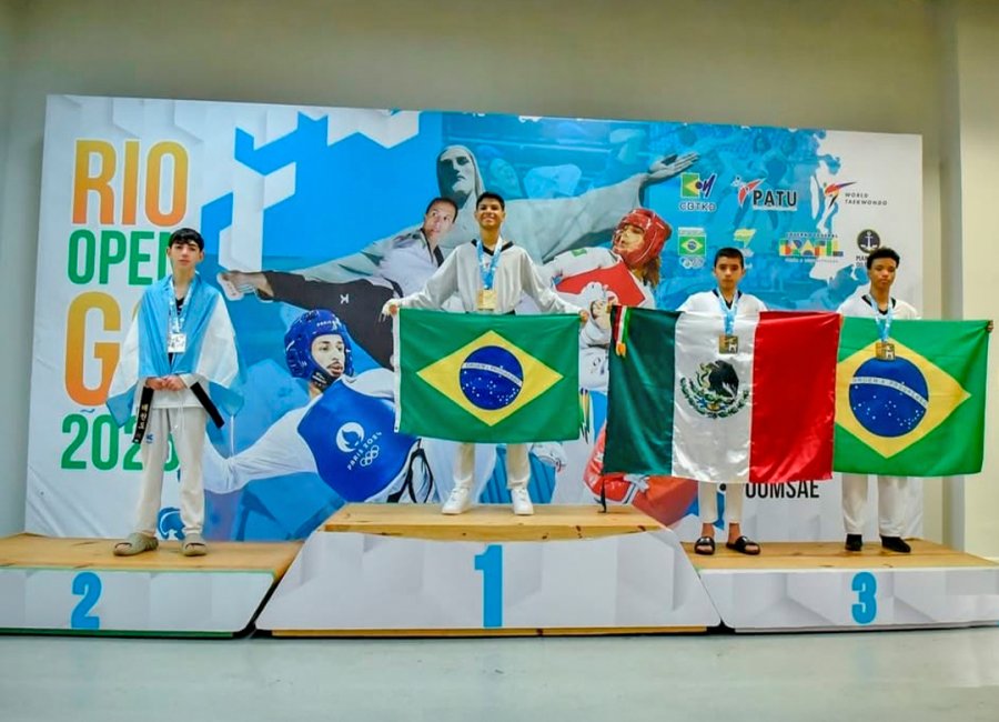 Guaçuano conquista medalha de bronze no Rio Open de Taekwondo 2025