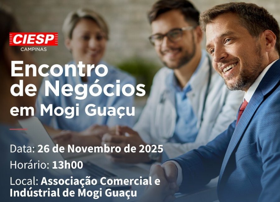 Mogi Guaçu vai receber Encontro de Negócios voltado à geração de parcerias e ao fortalecimento da economia regional