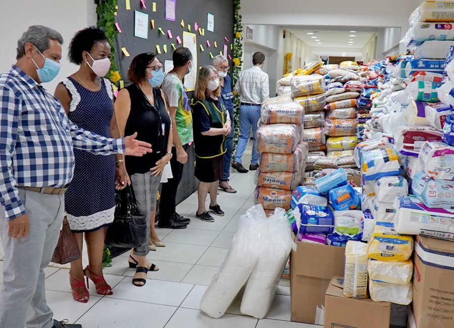 Fundo Social recebe doação de alimentos e fraldas; produtos beneficiarão famílias carentes