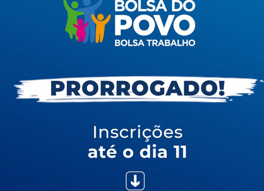 Inscrições para o Bolsa Trabalho são prorrogadas até o dia 11