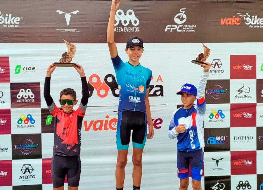 Guaçuanos conquistam quatro pódios na Copa Mazza de Ciclismo