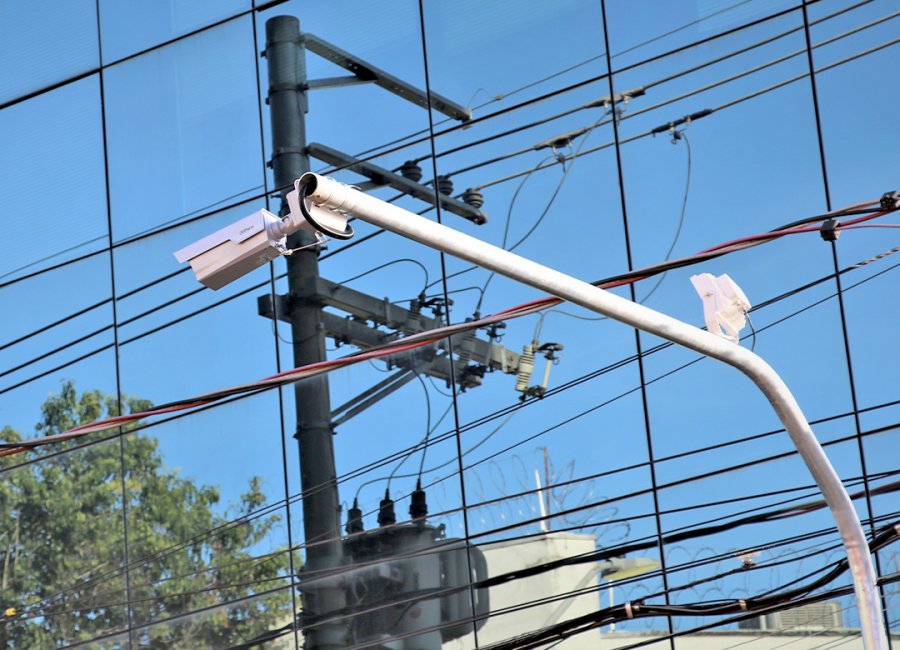 Câmera-teste de monitoramento é instalada na Rua XV de Novembro