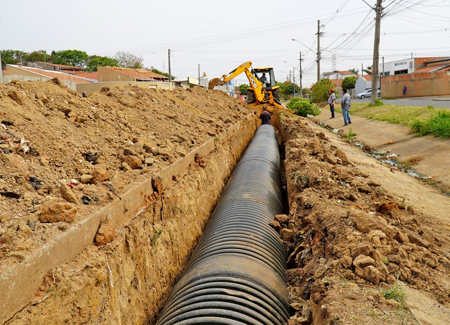 Obras antienchente nos Jardins Santa Cecília e Santa Terezinha entram em nova fase