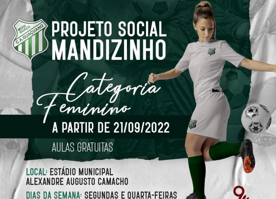 Atlético Guaçuano inicia projeto de futebol feminino para adolescentes